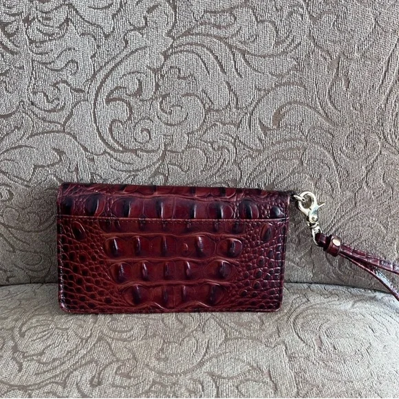 Brahmin Wristlet / Waller Pecan Brown Melbourne Leather - Picture 4 of 9